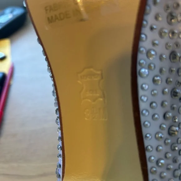 Touch Ups Silver Rhinestone Heels - Picture 5 of 5